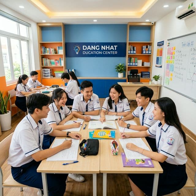 Học sinh luyện thi tại Đăng Nhật Education Center