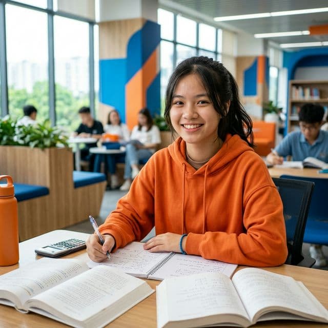 Học sinh THPT ôn thi đại học cực kỳ tự tin và tập trung
