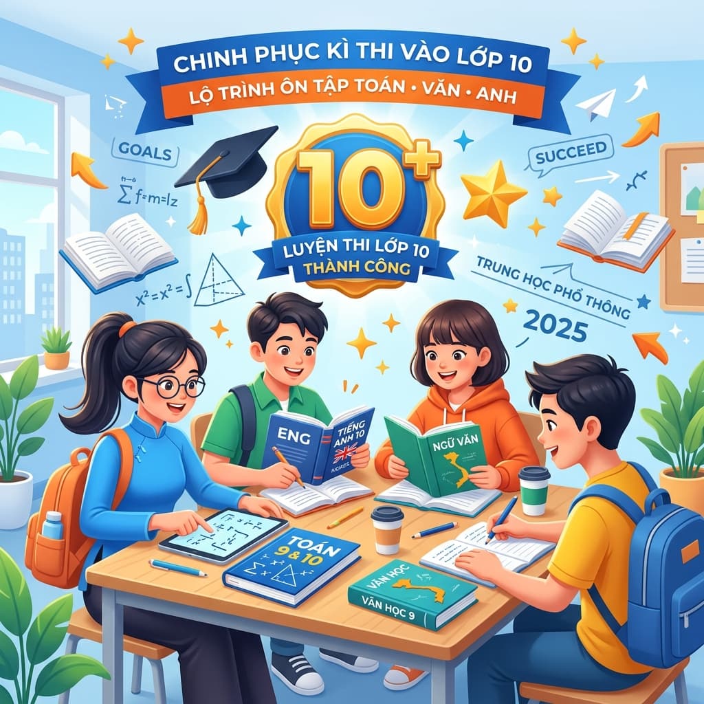 Luyện thi tuyển sinh 10 Toán Văn Anh